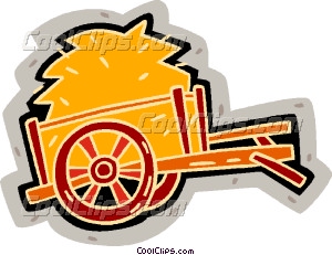 300x231 Hay Wagon Clipart