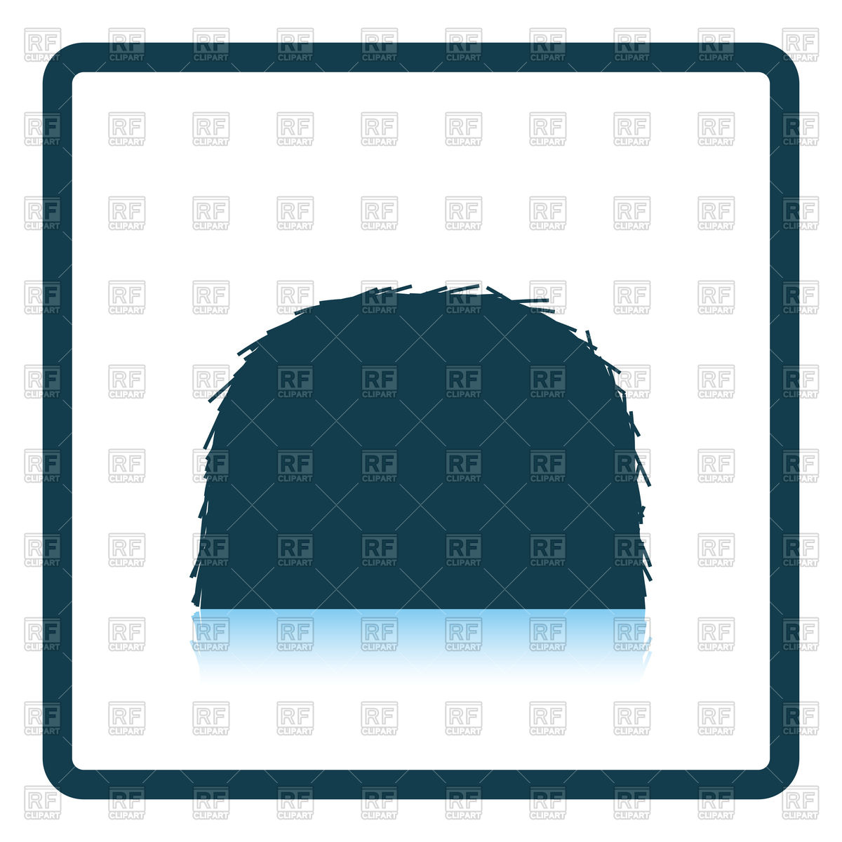 1200x1200 Shadow Reflection Design Of Haystack Icon Royalty Free Vector Clip