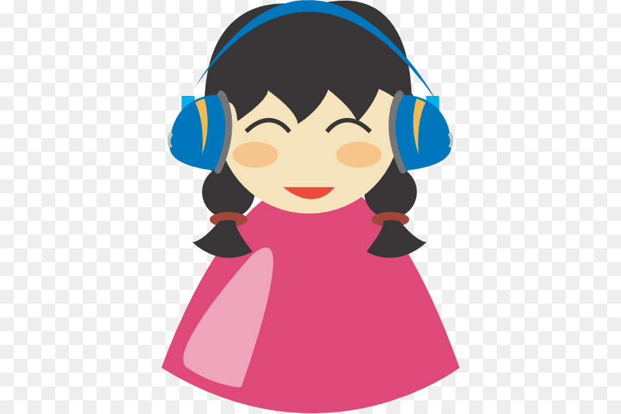 900x600 Headphones Woman Clip Art