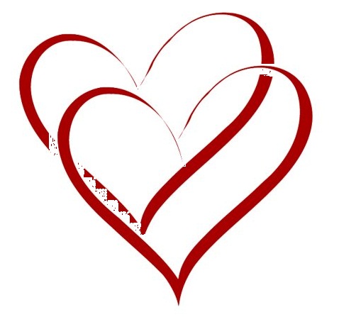 502x447 Clipart Love Heart Shapes