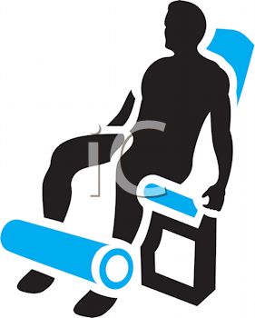 281x350 Royalty Free Clipart Image Silhouette Of A Man Using A Leg