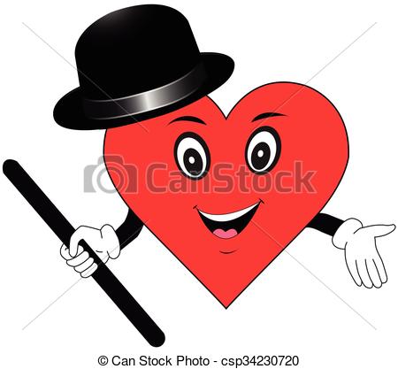 450x417 Healthy Heart Cartoon Vector Vector Illustration