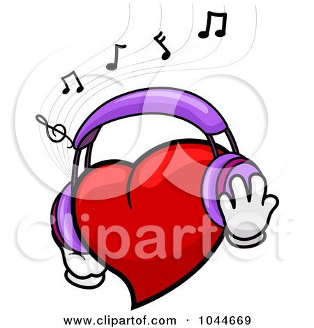 450x470 Royalty Free (Rf) Clip Art Illustration Of A Heart Wearing