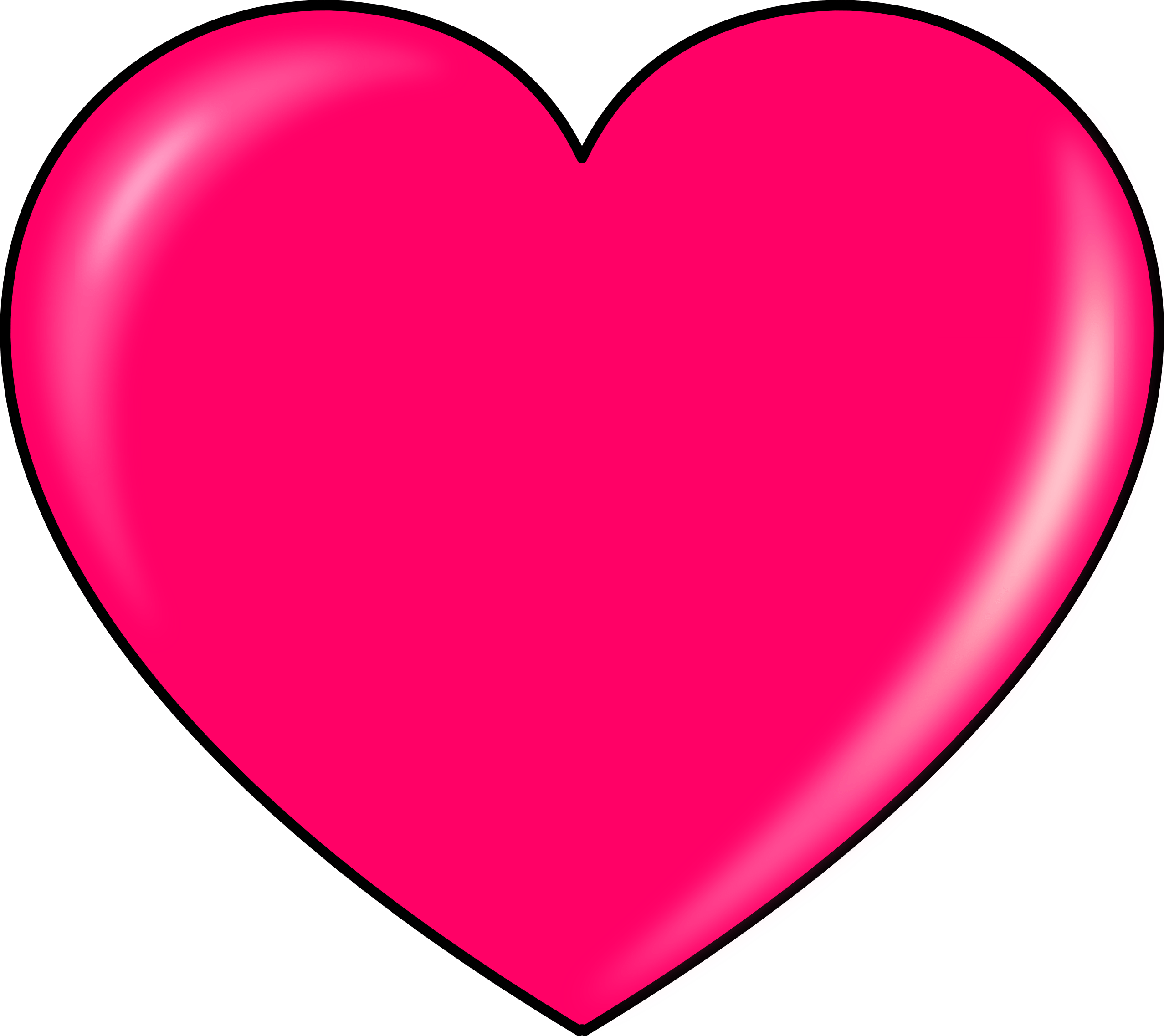 2555x2275 Pink Heart Clipart Transparent Png