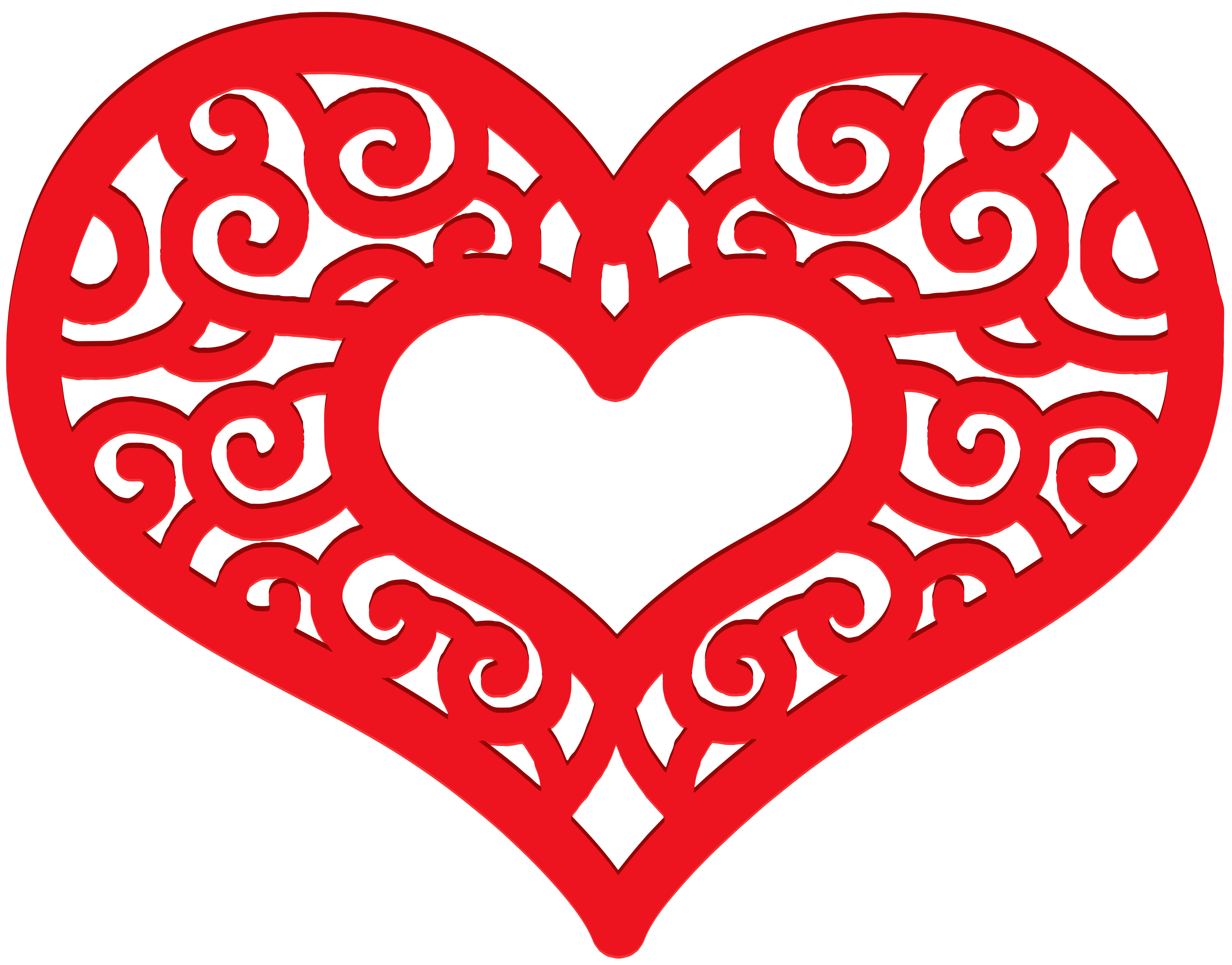8000x6264 Decorative Red Heart Png Clip Art Imageu200b Gallery Yopriceville
