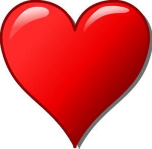 300x293 Free Heart Clip Art Images Clker's Free Heart Clip Art