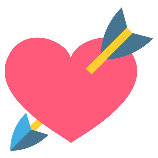 512x512 Heart With Arrow Emoji Icon Vector Symbol Free Download Vector
