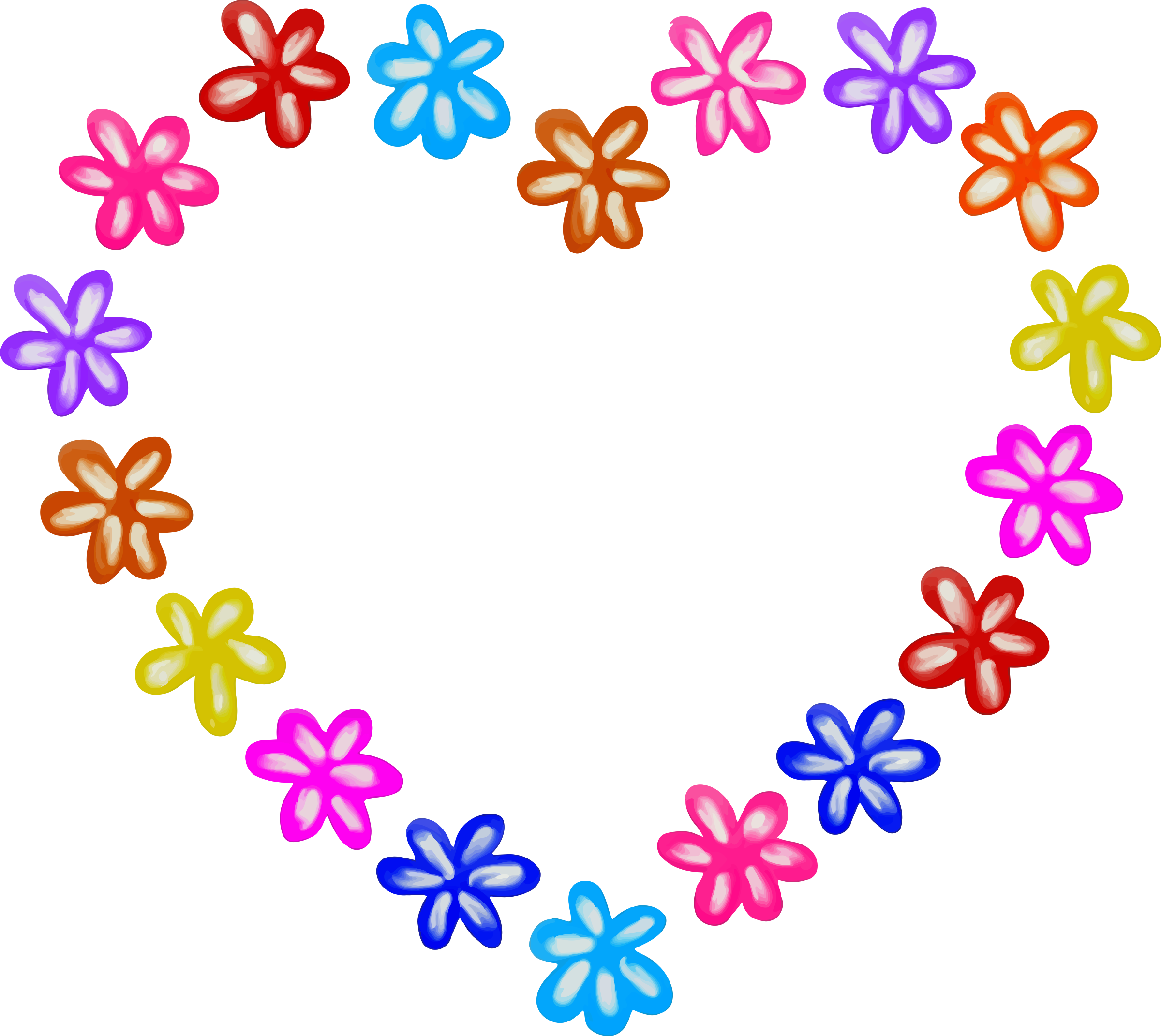 2400x2142 Flower Heart Icons Png