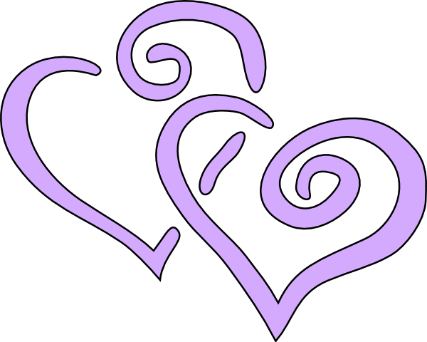 600x480 Interwined Heart Clip Art