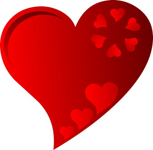 500x493 Double Heart Black And White Two Hearts Clipart