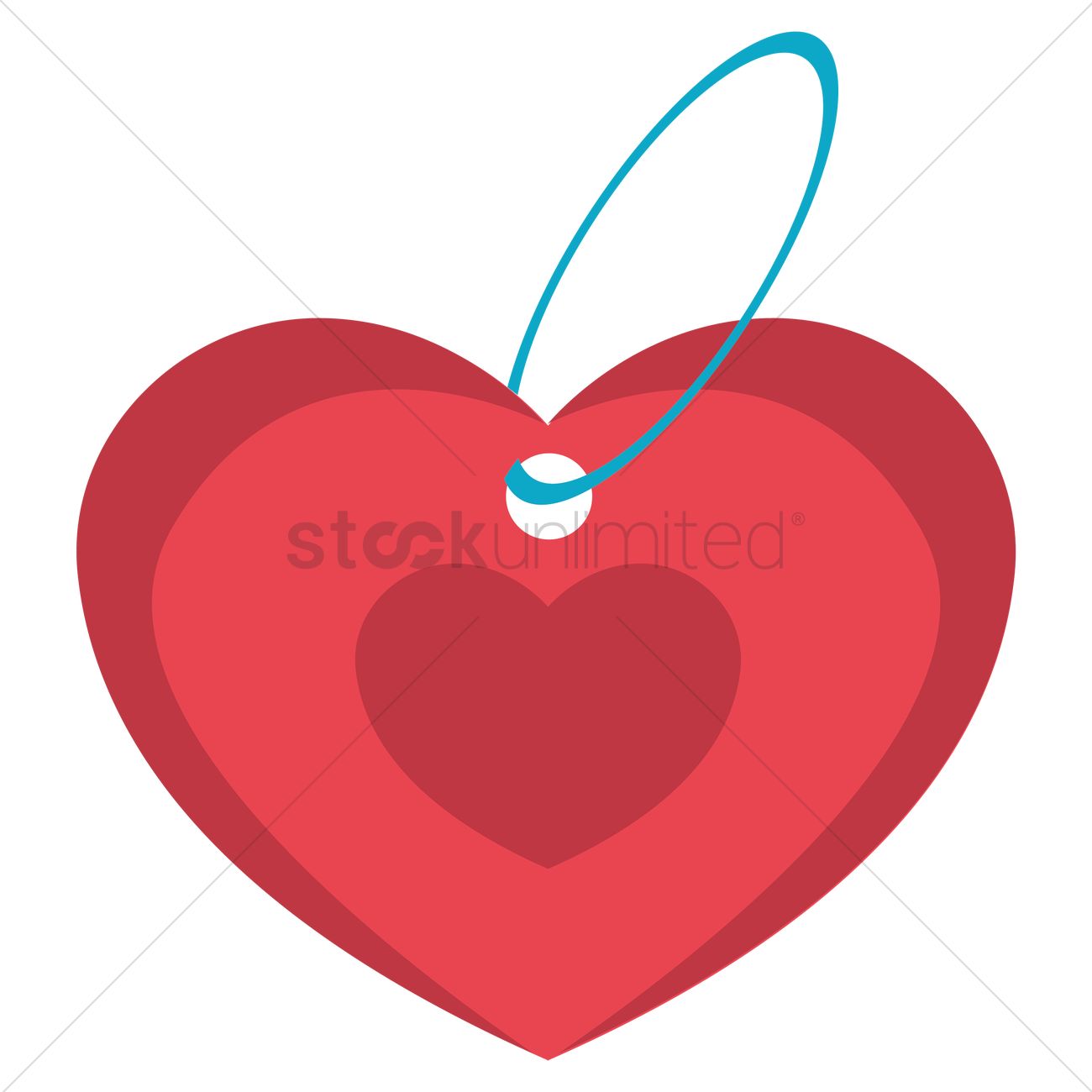 1300x1300 Free Heart Locket Vector Image