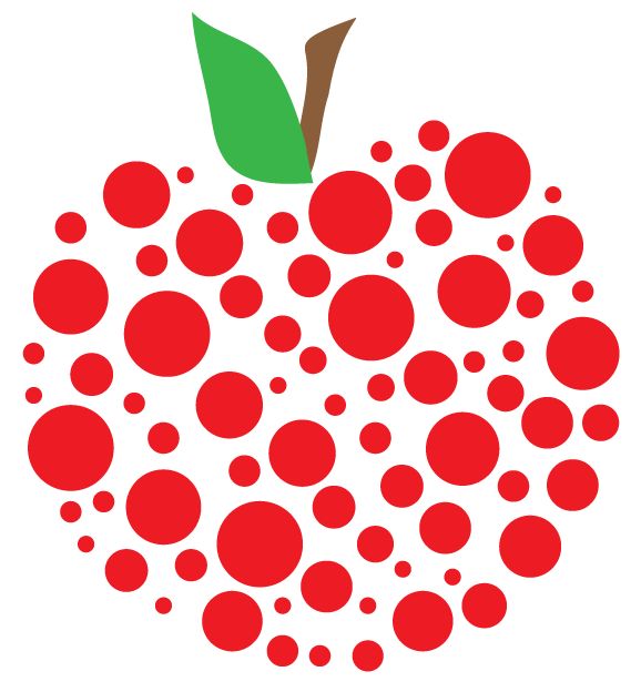 578x624 Hearts Clipart Apple 3602364