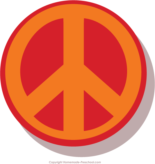 533x565 Peace Sign Clipart Red