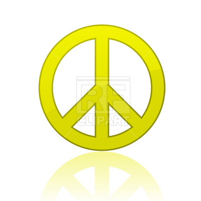 400x400 Peace Sign Royalty Free Vector Clip Art Image