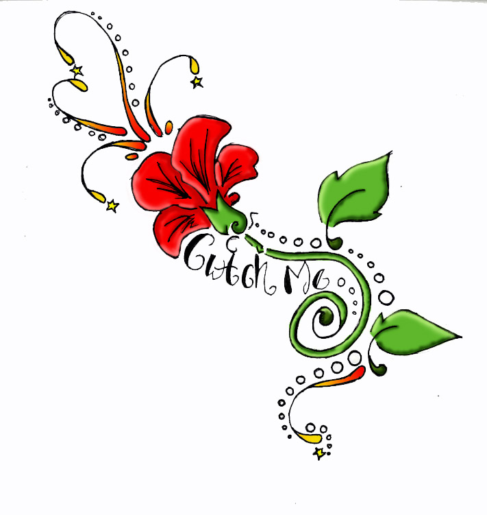 711x751 Free Flowers And Hearts Tattoos Download Clip Art On Beautiful
