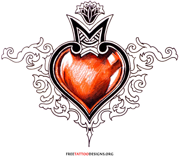 Heart Tattoo Clipart at GetDrawings | Free download