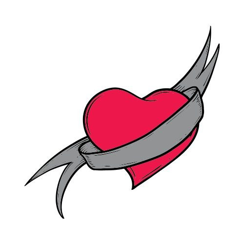 500x500 Clip Art Heart Heart Clipart Alihkan.us