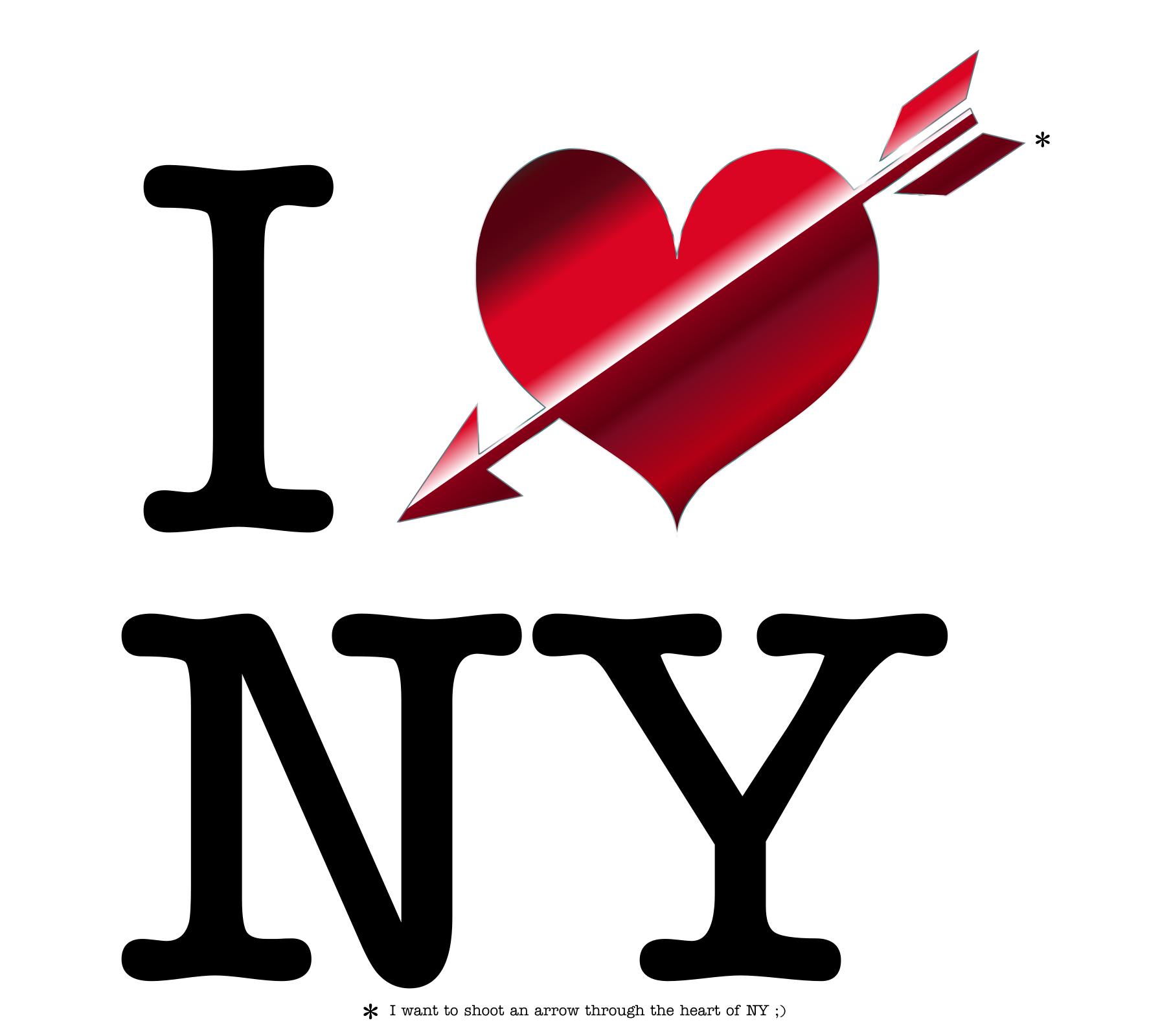 1774x1600 I Arrow Heart Ny Clipart