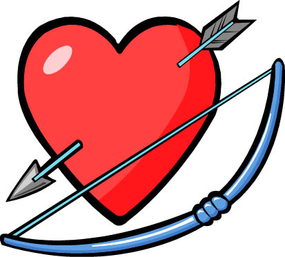 413x373 Cupid Clipart Bow And Arrow