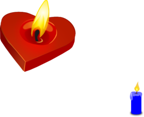 297x243 Burning Heart Candle Clip Art
