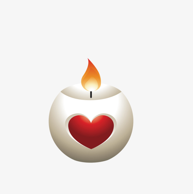 650x651 Heart Shaped Candle, Candle, Flame, Vector Png Image And Clipart