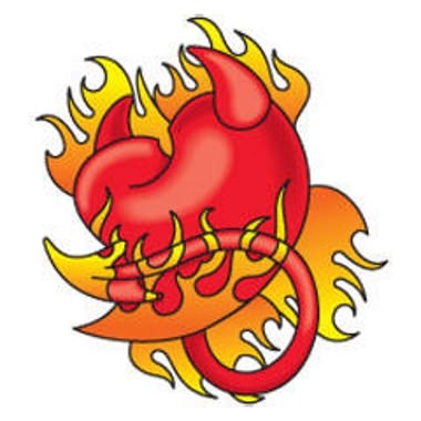 380x380 Heart With Flames Heart In Flames Fantasy Clip Art