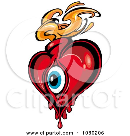 450x470 Royalty Free (Rf) Heart Tattoo Clipart, Illustrations, Vector