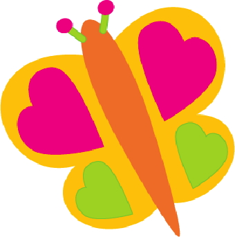 340x343 Heart Clipart Butterfly