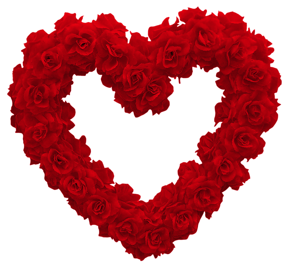 982x904 Transparent Rose Heart Png Clipart Picture Hearts