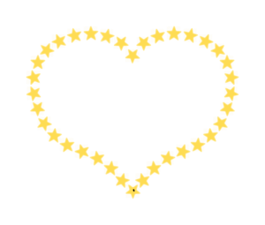 300x255 Star Hearts Clip Art