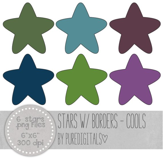 570x570 Stars Clip Art Stars Png Sold Hearts Digital Scrapbooking