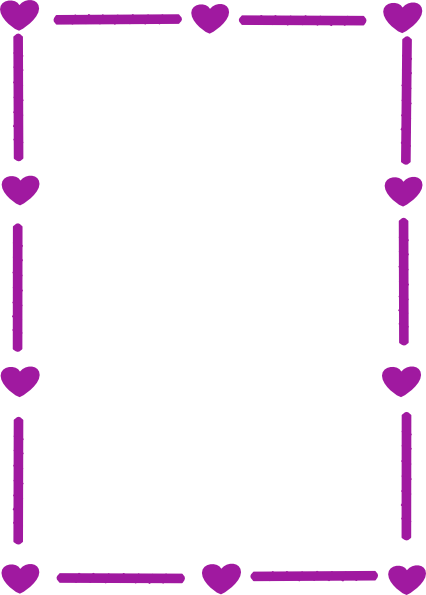 426x595 Hearts Border Clip Art Clipart Panda