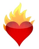 132x168 Heart And Flame Clip Art Cliparts