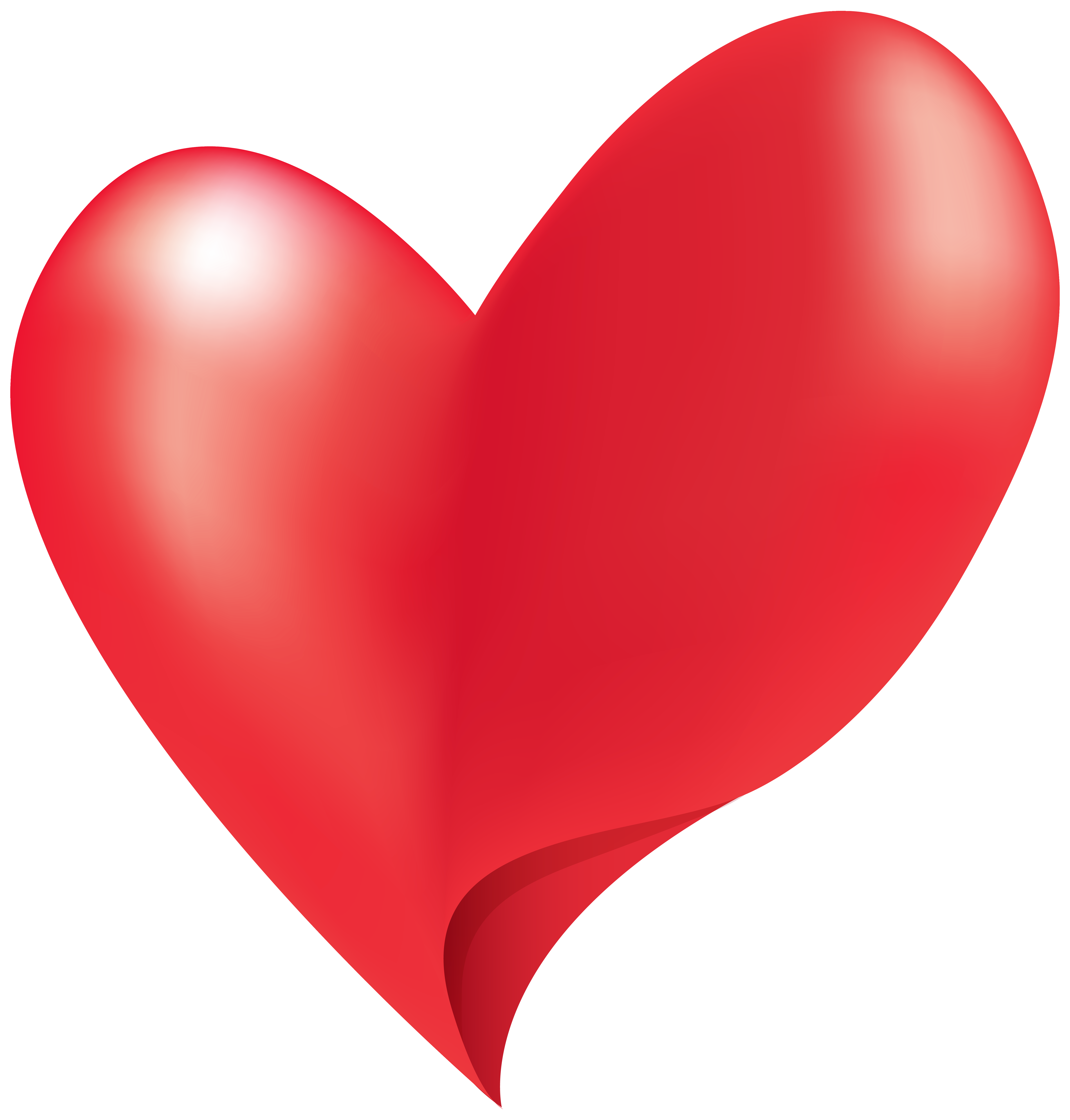 5827x6100 Asymmetric Heart Png Clipart