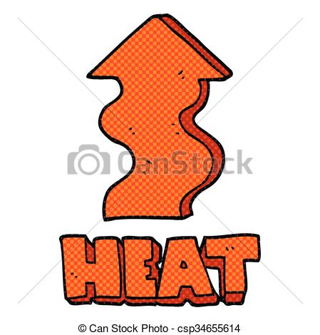 449x470 Freehand Drawn Cartoon Heat Rising Vector Clip Art