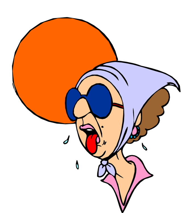 654x750 Sweltering Heat Clipart