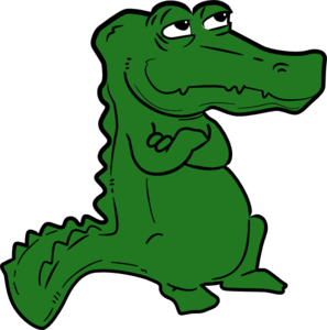 297x300 Crocodile (Or Alligator) Clip Art