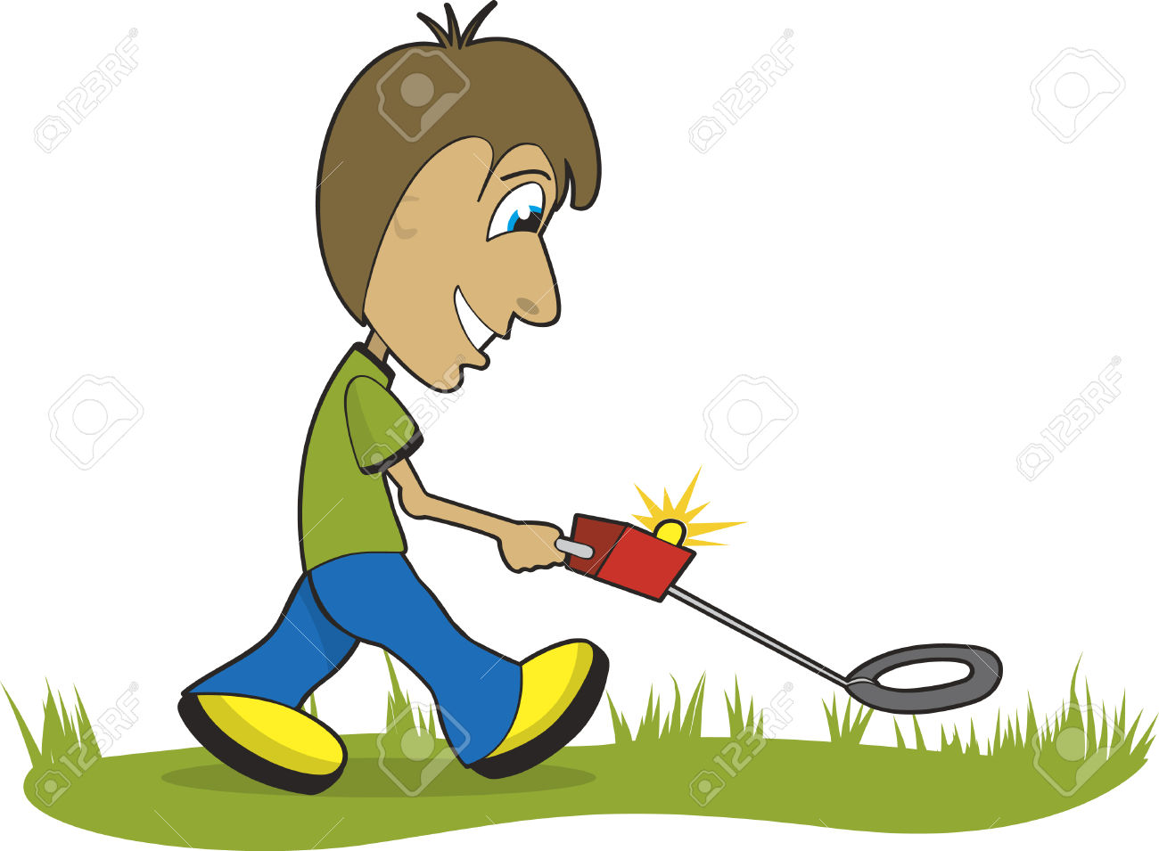 1300x955 Metal Detector Clipart