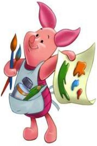 320x480 Piglet's Art Winnie The Pooh Piglets And Eeyore