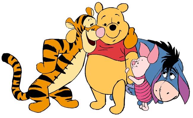 650x400 Winnie The Pooh, Piglet, Tigger And Eeyore Clip Art 2 Disney