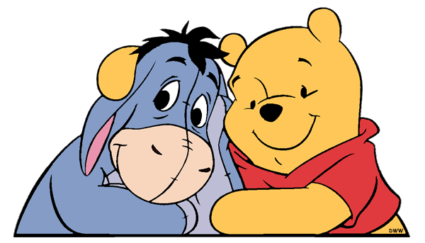600x343 Winnie The Pooh And Eeyore Clip Art Disney Clip Art Galore