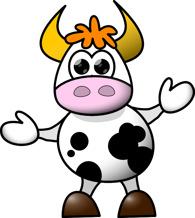 626x700 Cow 5 Clip Art
