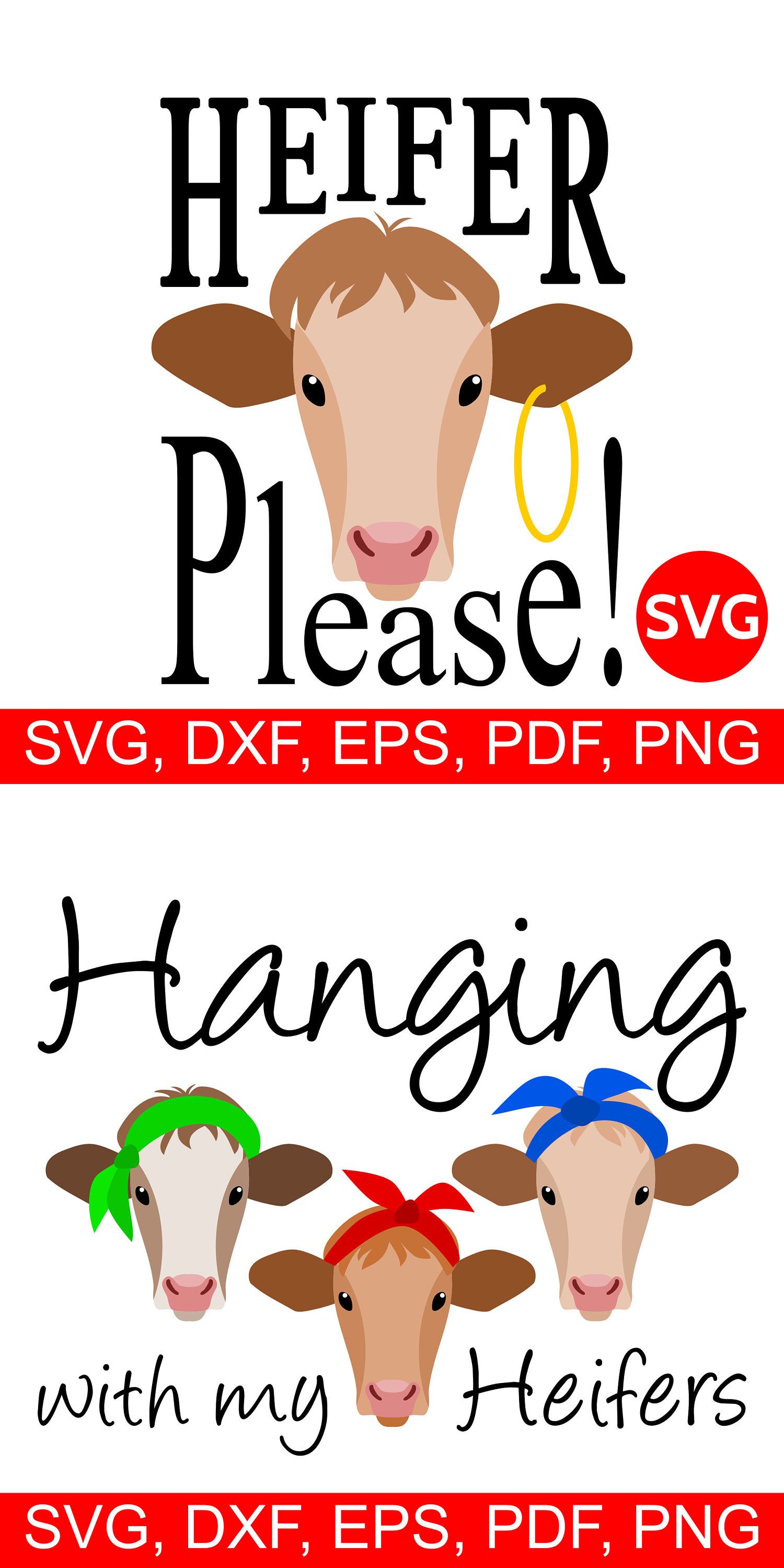 1500x3000 Heifers Svg Files And Heifer Cow Clipart Printables Svg File