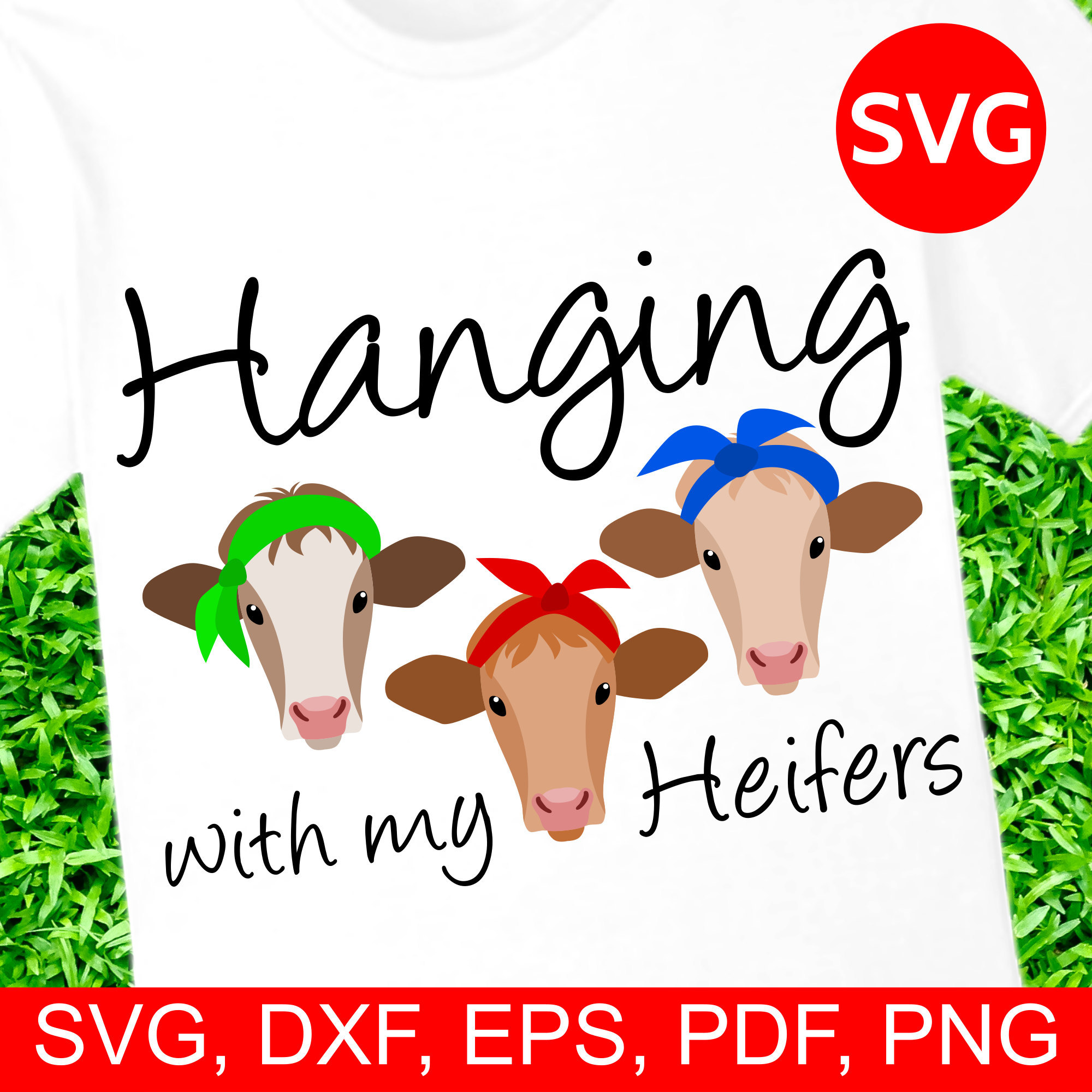 2000x2000 Heifers Svg Files And Heifer Cow Clipart Printables
