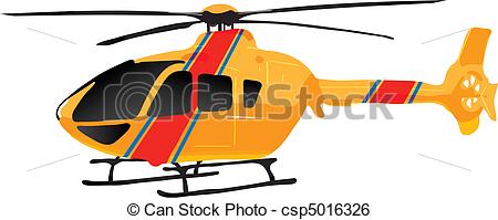 450x199 Vectors Illustration Shows A Yellow Helicopter Clip Art Vector