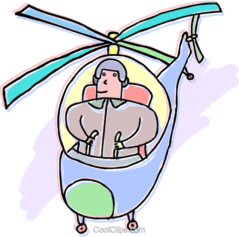 480x476 Person Flying A Helicopter Royalty Free Vector Clip Art