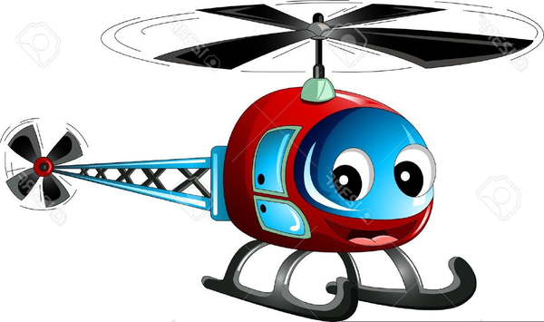 600x355 Cute Helicopter Vector Free Images