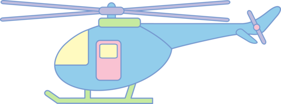 550x204 Cute Pastel Helicopter