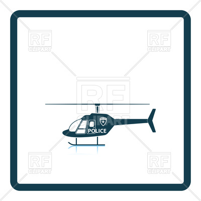 400x400 Police Helicopter Icon Royalty Free Vector Clip Art Image