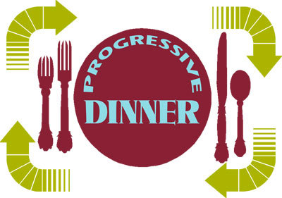 400x281 Progressive Dinner Clipart